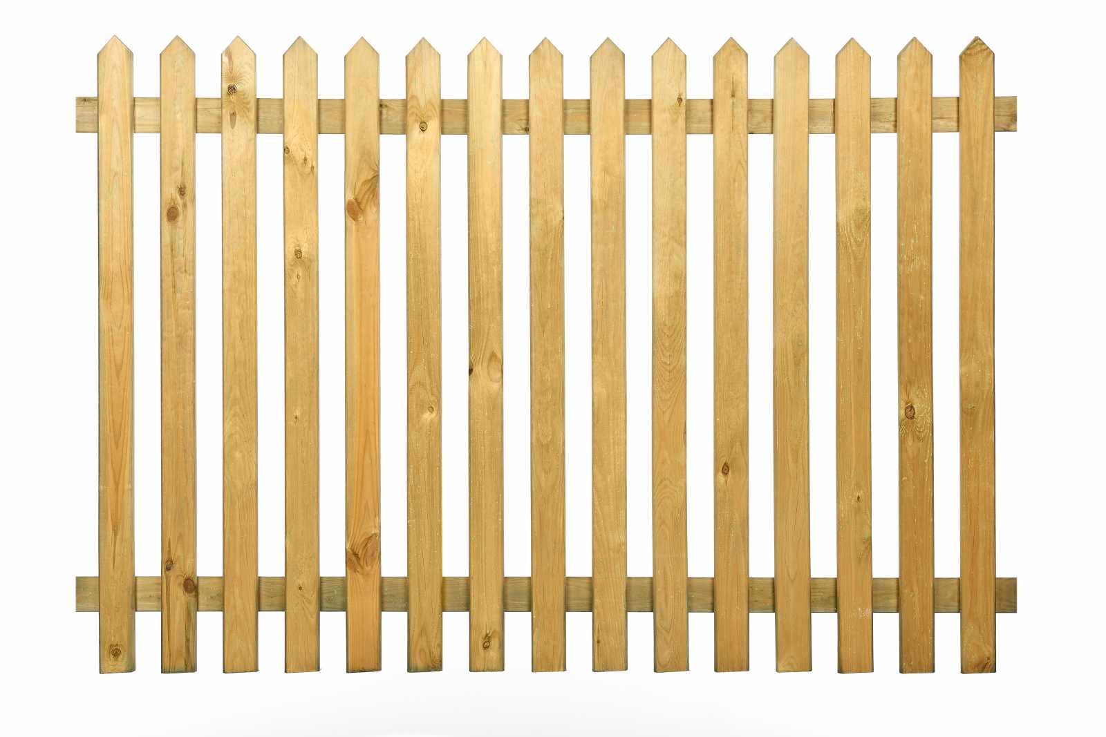 Traditional picket fencing installed in Altrincham garden